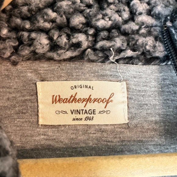 large grey fuzzy quarter-zip - Picture 2 of 2